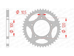 AFAM Acciaio Standard posteriore Sproke 35801 - 520