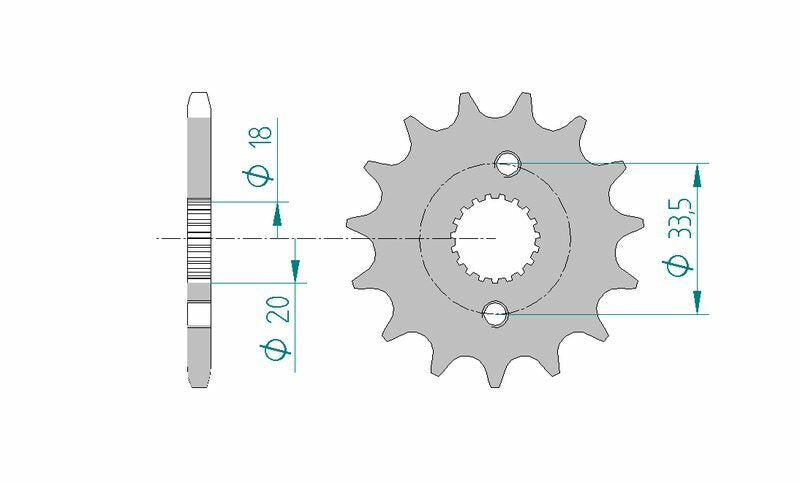 Afam Steel Standard Front Sprock 20211 - 420