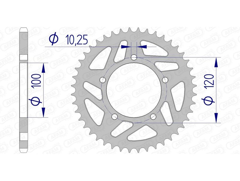 AFAM Alluminio posteriore parlato 36801 - 520