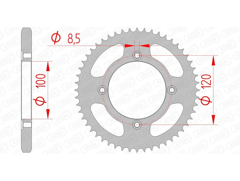 Afam Steel Standard Standard Porta Sparropet 38200 - 428