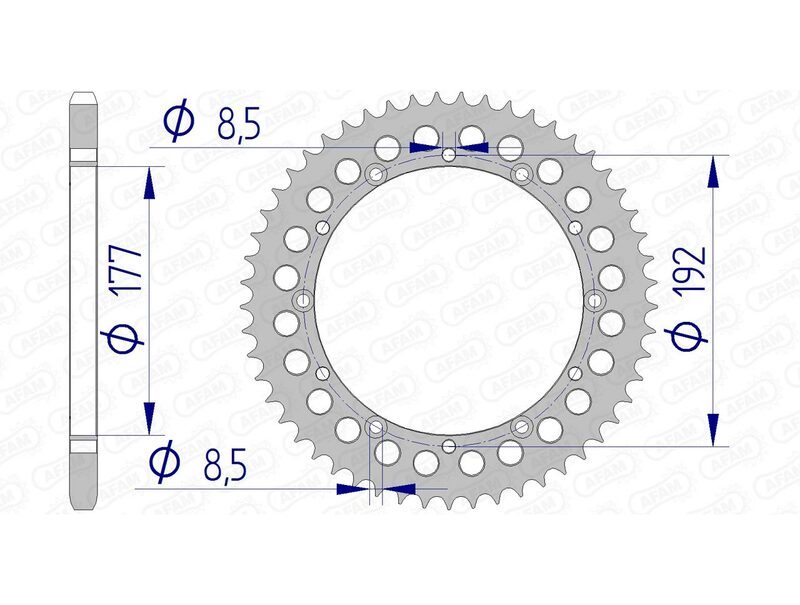 AFAM AFAM Alluminio posteriore parlato 63300 - 520