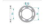 Afam Steel Standard Standard Porta posteriore 71304 - 520