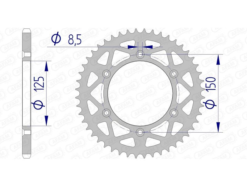 AFAM Alluminio posteriore parlato 72304 - 520