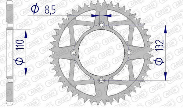 Afam Afam Afam Ultra-Light Autocurnea Brana Sprock 72306-520 72306+46