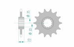 AFAM Steel Standard Front Sprocket 20407 - 520, kompatibelt med Honda CB 500 F och CB 500 X. Precisionsdesignat framdrev för optimal prestanda.