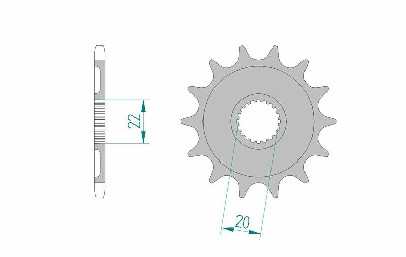 Afam Steel Standard Front Sprock 21309 - 520