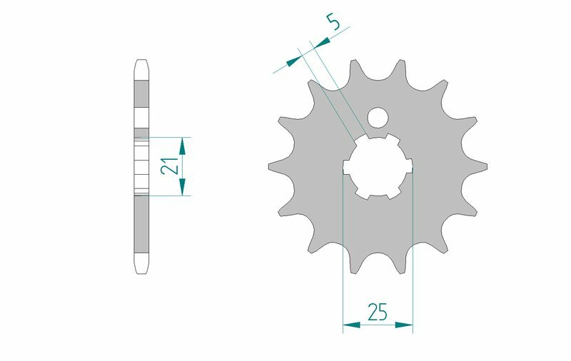 Afam Steel Standard Front Sprock 24300 - 520