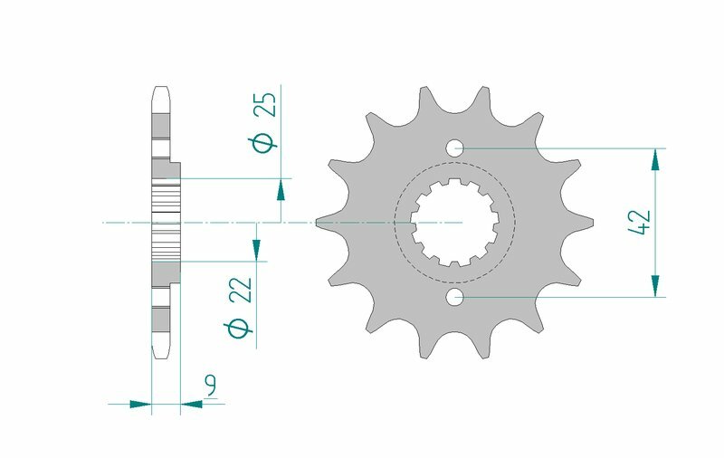 Afam Steel Standard Front Sprock 24502- 520