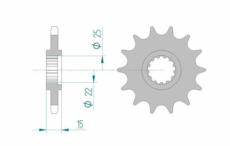 Afam Steel Standard Front Sprock 24506 - 525