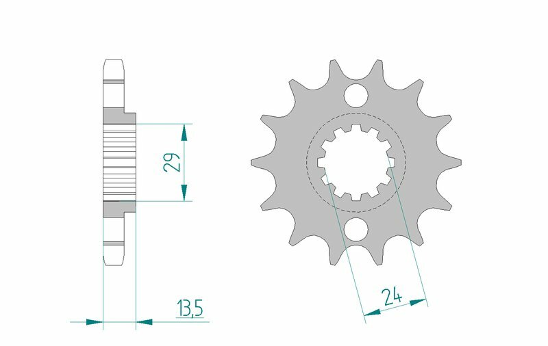 Afam Steel Standard Front Sprock 24801 - 630