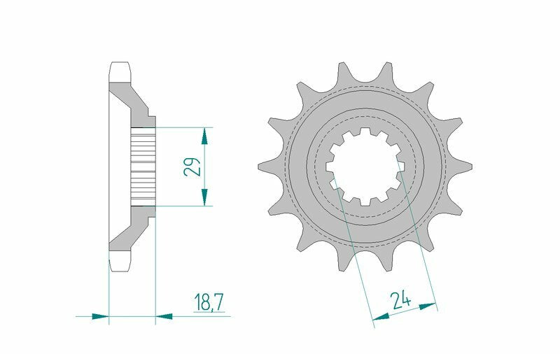 Afam Steel Standard Front Sprock 24803 - 630