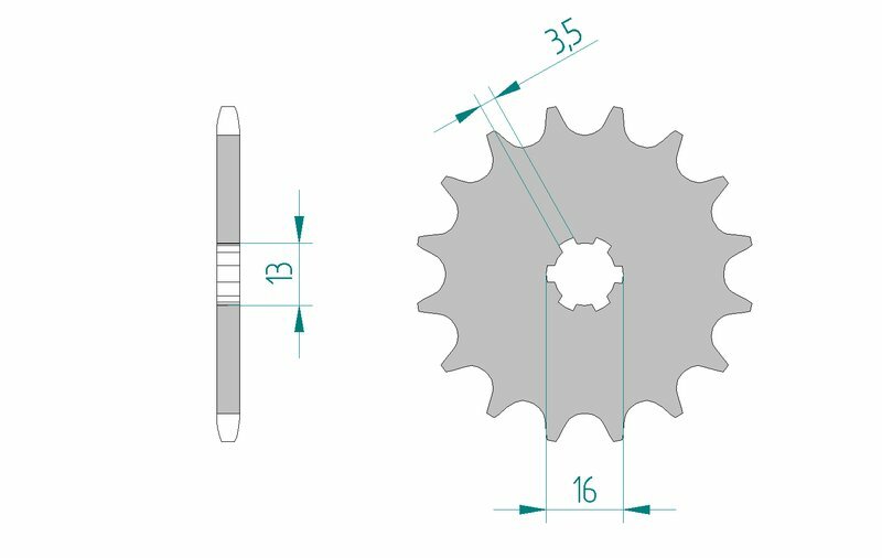 Afam Steel Standard Front Sprock 27100 - 420