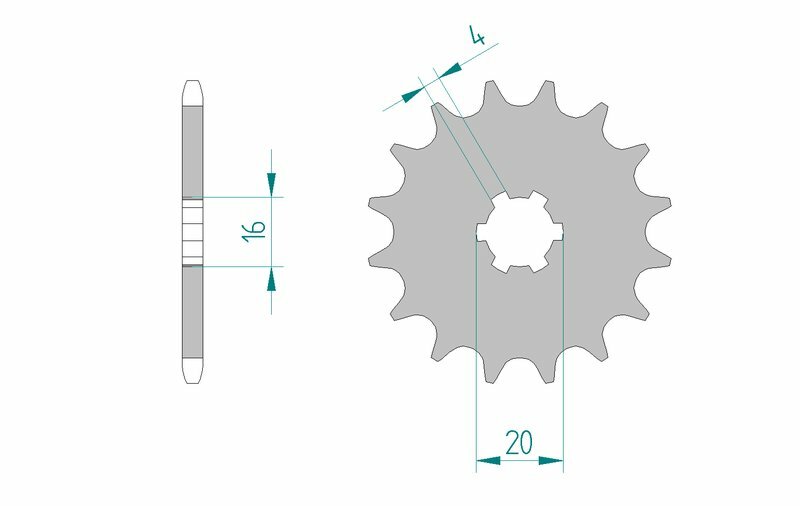 Afam Steel -Sliping Front Sprock 30100 - 420