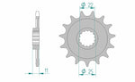 AFAM Steel Standard Front Sprocket 37400 - 520, kompatibelt med Aprilia MXV och RXV 450/550. Precisionsdesignat framdrev med 25 mm ytterdiameter.