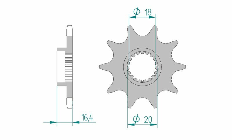 Afam Steel Standard Front Sprock 79304 - 520