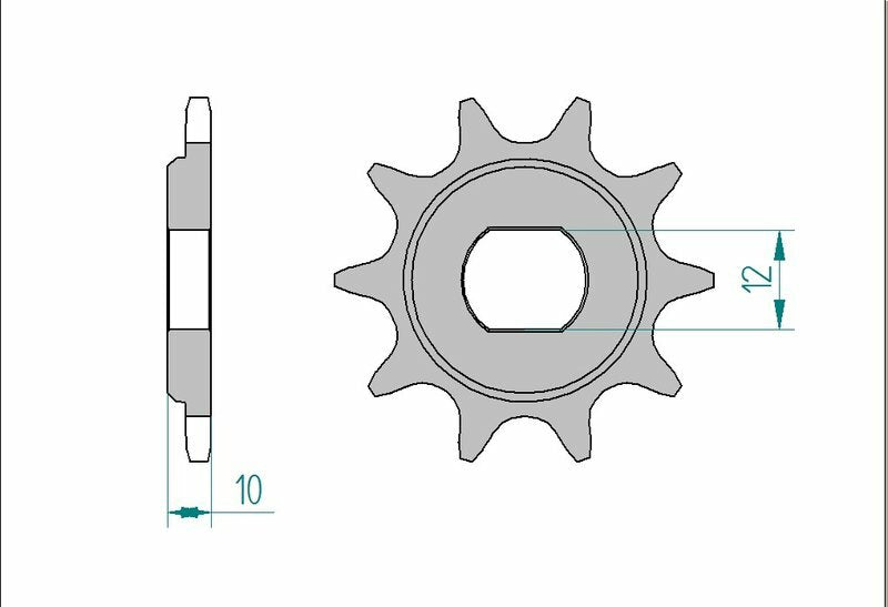 Afam Steel Standard Front Sprock 94122 - 415