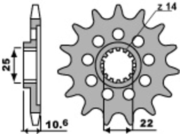 PBR STANDARD ANTERNA FROPRO STANCE 2127 - 520 2127 14 18NC