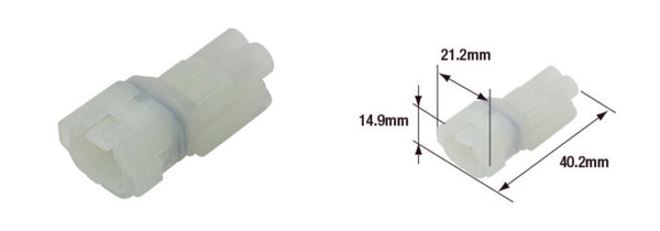 Connettore femminile impermeabile Tourmax 090 (FRSH) -2-POLE-ETP-44