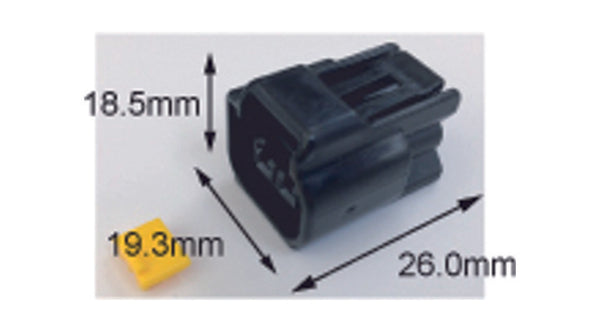 Connettore femminile impermeabile Tourmax 090 (FRW) -2-POLE-ETP-58