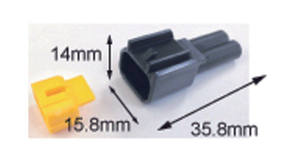 Connettore maschile impermeabile Tourmax 090 (FRW) -2-POLE-ETP-57