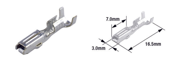Tourmax female terminal pin type 070 (FRA)-Brass-50-Pack-ETP-65
