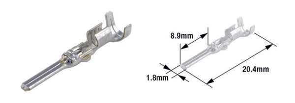 Terminal maschio tourmax Tipo 070 (FRA) -Brass-50-Pack-Etp-64