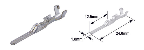 Terminal MASCHILE TORMAX Tipo 070 (FRY) -Brass-50-Pack-ETP-72