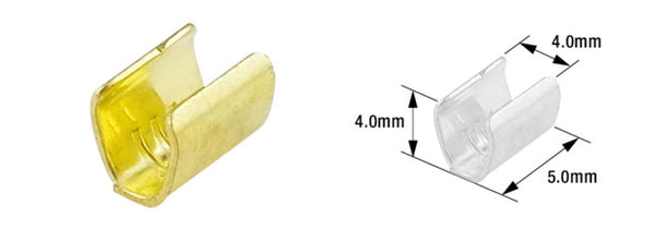 TOURMAX Cleeve articolare Ø4 mm Tipo B-48-Brass-100-Pack-ETP-92