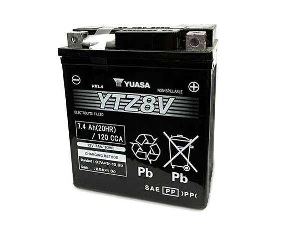 Yuasa manutenzione -cree fabbrica -batteria abilitata -ytz8v