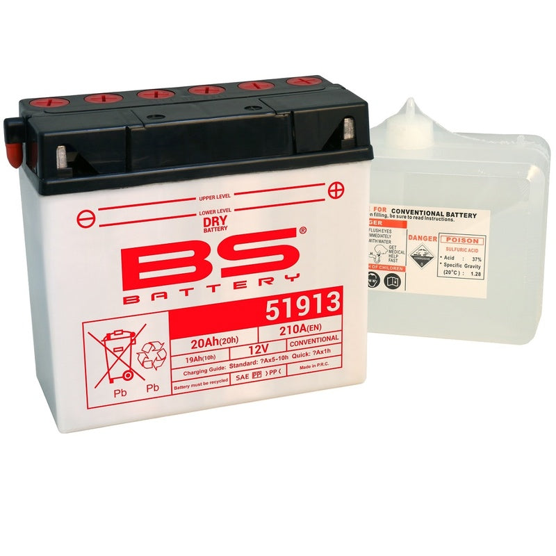 Batteria BS Batteria convenzionale con pacchetto acido - 51913 (12C16A -3A)