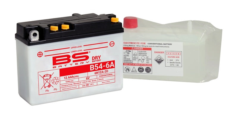 Batteria BS Batteria convenzionale con acido pack-6n12a-2d (B54-6A)