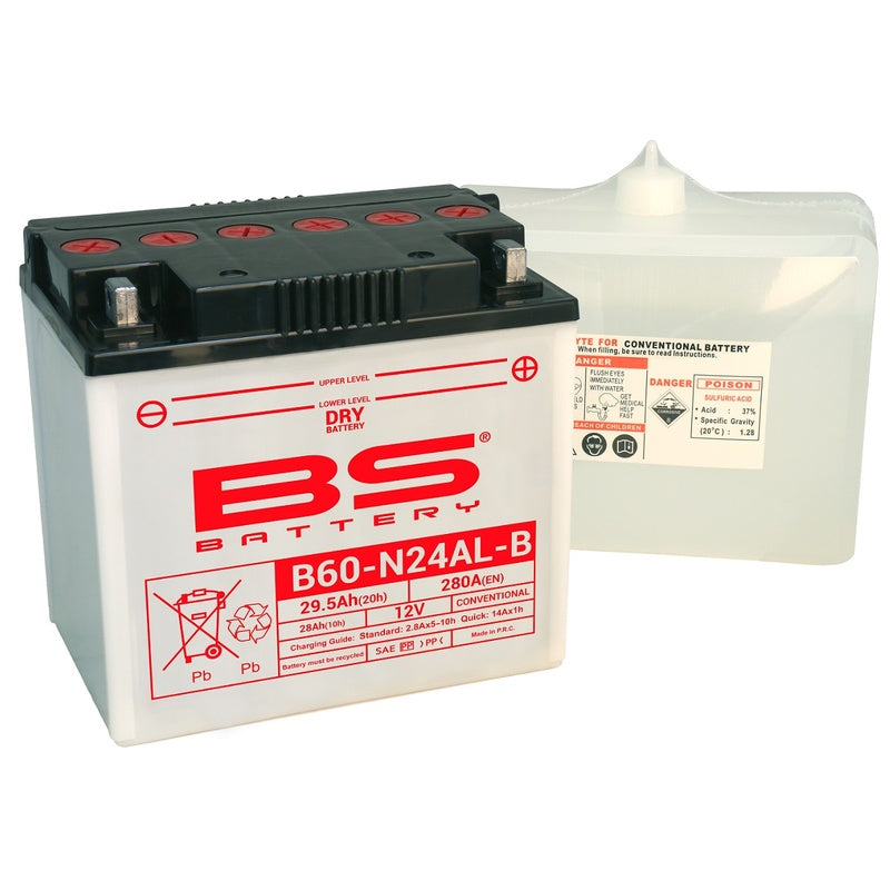 Batteria bs batteria alte prestazioni con acido pacchetto-b60-n24al-b