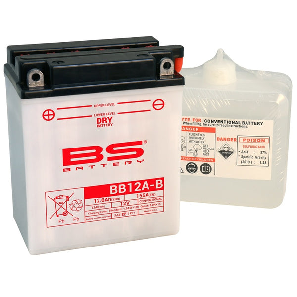 Batteria BS Batteria ad alta prestazione con pacchetto acido -BB12A -B