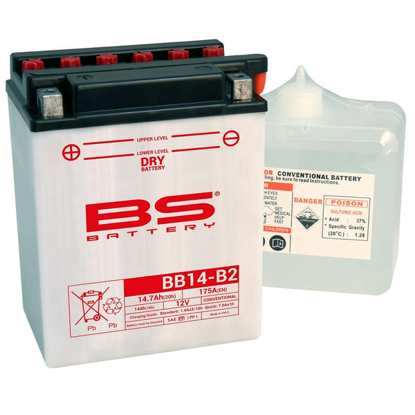 BS Battery High Performance with Acid Pack - BB14-B2 