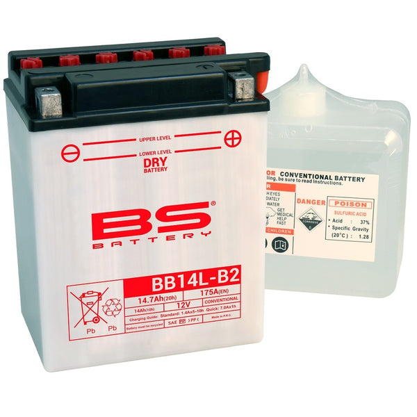 Batteria BS Alte prestazioni con pacchetto acido - BB14L -B2