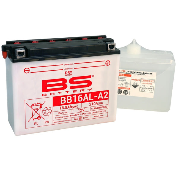 Batteria BS Alte prestazioni con pacchetto acido - BB16al -A2