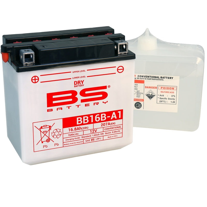 Batteria BS Batteria Alte prestazioni con pacchetto acido - BB16B -A1