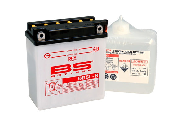 BS Battery High-Performance Battery with Acid Package - BB5L-B 