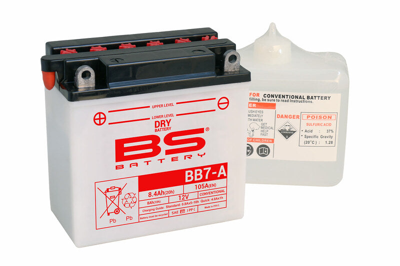 Batteria BS Batteria Alte prestazioni con pacchetto acido - bb7 -a