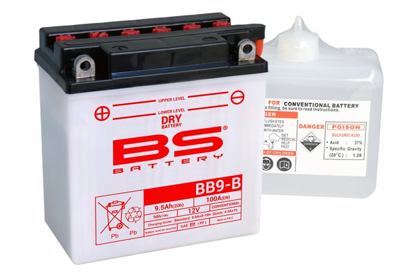 BS Battery High Performance with Acid Pack - BB9-B 