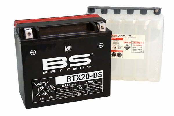 Manutenzione della batteria BS -Batteria gratuita con pacchetto acido -BTX20 -B