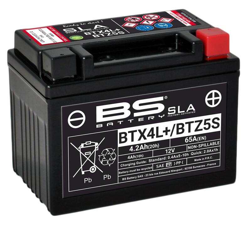 BS Battery SLA Manutenzione della batteria Manutenzione Attivata in fabbrica - BTX4L+ / BTZ5S