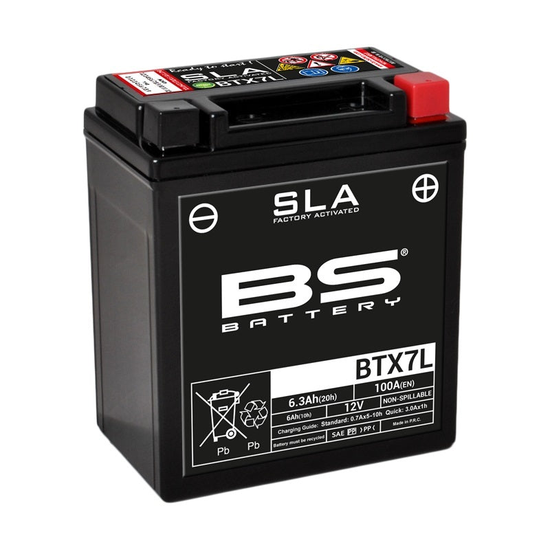 BS BATTERE SLA SLA Manutenzione della batteria Attivata in fabbrica - BTX7L