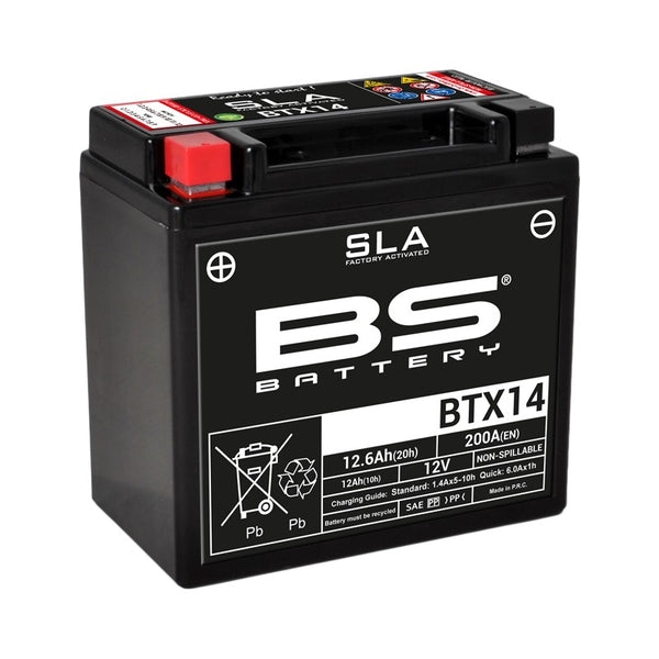 BS Battery SLA Battery Maintenance-Free Factory Activated - BTX14 
