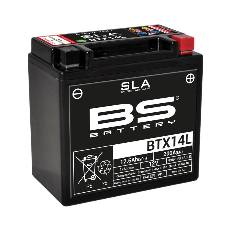 BS Battery SLA Manutenzione della batteria Manutenzione Attivata in fabbrica - BTX14L