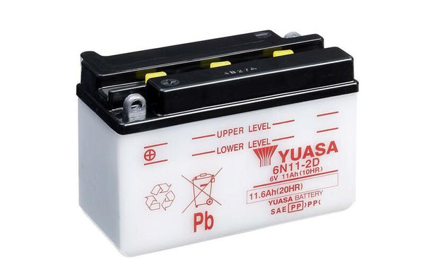 Batteria convenzionale Yuasa senza pacchetto acido - 6n11-2d
