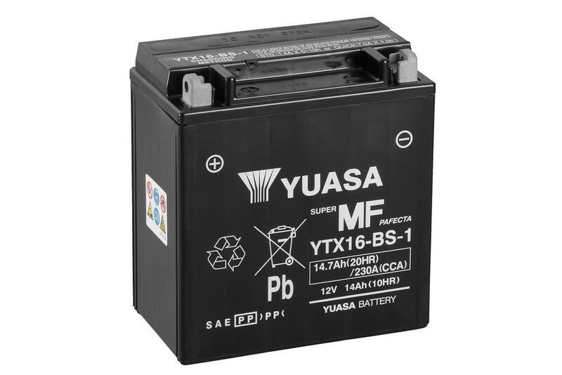 Manutenzione della batteria Yuasa senza acido pacco-ytx16-bs-1