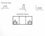 Batteria Yuasa convenzionale senza pacchetto acido - 6n11a -4