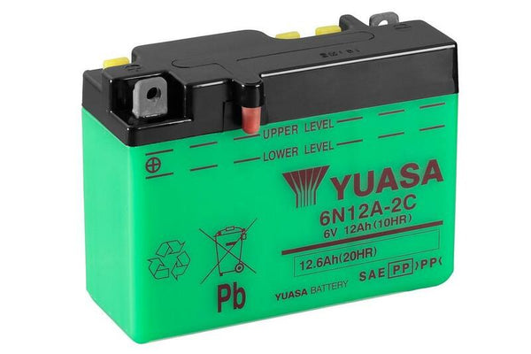 Batteria convenzionale Yuasa senza pacchetti acidi-6N12A-2C/B54-6