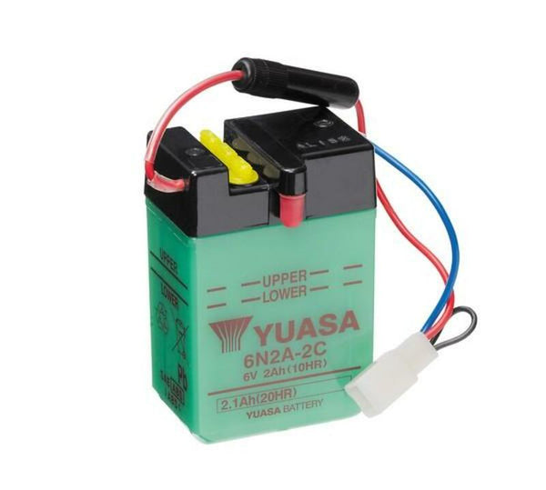 Batteria convenzionale Yuasa senza pacchetti acidi - 6n2a -2c